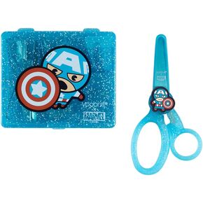مجموعة مستلزمات المكتب الصغيرة Yoobi x Marvel Avengers ومجموعة مقصات Marvel، مجموعة مستلزمات كابتن أمريكا (دباسة، دبابيس، ثقب، موزع شريط، والمزيد) مقص للأطفال مع شفرة 2 1/4 بوصة in Kuwait