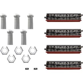 Kato USA, Inc. 18 15/16" Curved Bridge Set Radius 60 Deg, Red, KAT20824 in Kuwait
