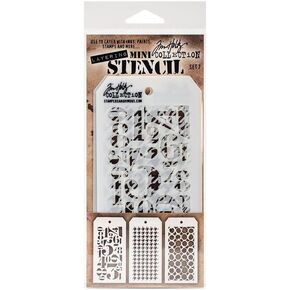 Stampers Anonymous Tim Holtz Mini #7 استنسل طبقات in Saudi Arabia