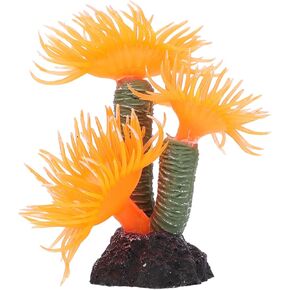 Balacoo Artificial Aquarium Coral Ornament: Resin Coral Reef Decor for Aquarium Landscape, Betta Fish Tank Plants Decor (Orange, 3.1 Inch) in Kuwait