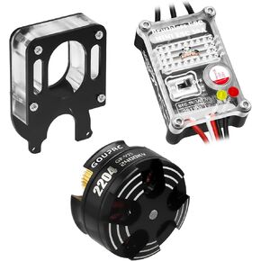 GOUPRC Upgarde 30A Brushless Esc & 2204 2400KV Brushless Outrunner Motor with Transmission for SCX24 RC Crawler Axial 1/24 RC Car Truck Black in Saudi Arabia