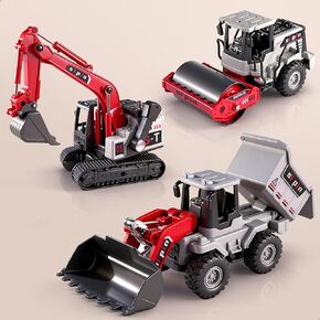 iPlay، iLearn Kid Construction Toy Trucks، مجموعة مركبات البناء للأطفال الصغار مع شاحنة قلابة جرافة، 3 قطع من سيارات مهندس الاحتكاك، صندوق رمل للعب في الهواء الطلق هدية عيد ميلاد 3 4 5 6 سنوات صبي فتاة in Kuwait