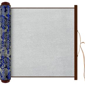 Magic Canvas Paint with Water, 30.7 X 15 Inch Reusable Calligraphy Cloth, Magic Water Painting Paper for Students Beginners Practicing Gift (Blue) in Kuwait