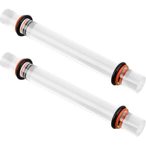 أدوات أسطوانة طين البوليمر، قطعتان من شوبك الطين، دبوس أكريليك مع حلقات سمك، أسطوانة أكريليك، لوازم أسطوانة شفافة لتشكيل نماذج صناعة الفخار بنفسك (19.5 × 2 سم) in Kuwait