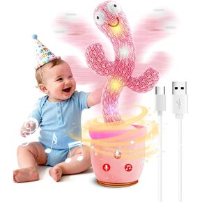 ألعاب الصبار الناطقة الراقصة للأطفال الصغار، محاكاة لعبة الصبار للأطفال الأولاد والبنات هدايا عيد الحب للأطفال، حشو سلة عيد الفصح مع 120 أغنية إنجليزية، حجم قابل للتعديل، تسجيل وتكرار in Kuwait