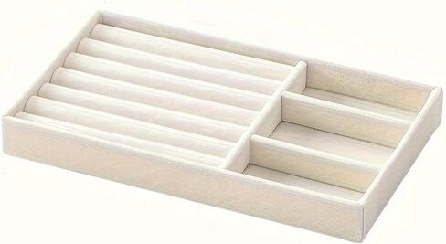 4pcs Display Board for Rings Multi Grid Velvet Jewelry Storage Rack, Earrings, Bracelets, Necklaces, Brooches, Watches in Saudi Arabia