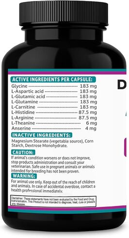 مكمل دعم الكلى Aminodyl™ 1100 مجم للكلاب - يدعم وظيفة الكلى الطبيعية بالأحماض الأمينية ويعزز بشكل كبير صحة ورفاهية وحيوية الكلى 120 كبسولة رش. صُنع في الولايات المتحدة الأمريكية in Kuwait