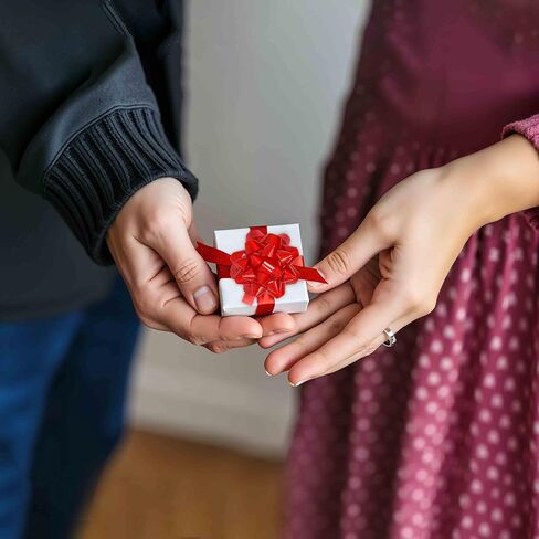 مجموعة أقواس لف هدايا عيد الحب وشريط تجعيد، أقواس ذاتية اللصق مزخرفة باللونين الأحمر والوردي والأبيض مع شريط مطبوع على شكل قلب لتغليف الهدايا وتغليفها وعيد الحب in Saudi Arabia