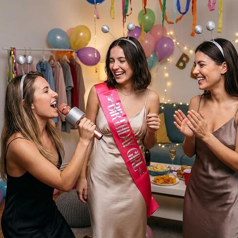 Pink Birthday Sash Happy Birthday Sash for Women Set Includes Sashes & Its My Birthdays Pin in Saudi Arabia