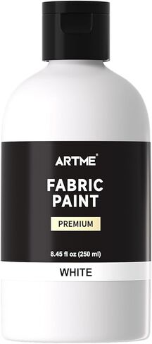 ARTME Black Fabric Paint, 8.45 oz (250 ml) Fabric Paint for Clothes Permanent, Non-Toxic Clothing Paint for T-Shirts, Shoes, Jeans, Refresh Furniture Upholstery in Saudi Arabia