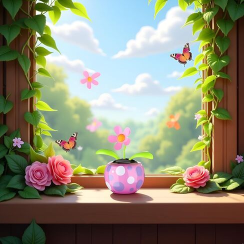 Pink Solar Dancing Solar Powered Dancing Pink Flower in Colorful Shape Flip Flap Animated Bobblehead Dancer Window Sun Catcher Car Dashboard Decor Solar Power Kits, Decorations in Saudi Arabia