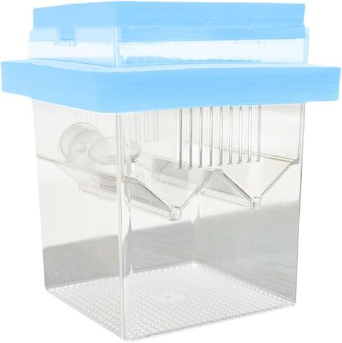 Floating Hatching Box Fish Breeding Box Fish Nursery Separation Hatchery Fish Isolation Box for Baby Fishes Shrimp,Fish Egg, Yellow in Saudi Arabia