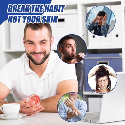 5 عبوات من وسادات تململ التقاط الجلد مع ملقط من أجل هوس نتف الشعر، تململ الجلد من السيليكون، التقاط الشعر، القلق للبالغين in Saudi Arabia