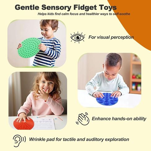 8 قطع وسادات حسية للأطفال، ألعاب فيدجيت حصائر حائط حسية للأطفال الذين يعانون من التوحد واضطراب فرط الحركة ونقص الانتباه، ألعاب تهدئة للأطفال الصغار في الفصل الدراسي يجب أن تمتلكها، بلاط الأرضيات وسادة اللمس لتخفيف التوتر من أجل التوحد ذو الاحتياجات الخاصة in Kuwait