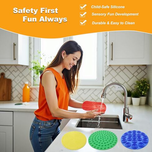 8 قطع وسادات حسية للأطفال، ألعاب فيدجيت حصائر حائط حسية للأطفال الذين يعانون من التوحد واضطراب فرط الحركة ونقص الانتباه، ألعاب تهدئة للأطفال الصغار في الفصل الدراسي يجب أن تمتلكها، بلاط الأرضيات وسادة اللمس لتخفيف التوتر من أجل التوحد ذو الاحتياجات الخاصة in Kuwait