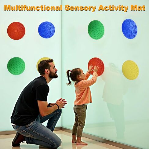 8 قطع وسادات حسية للأطفال، ألعاب فيدجيت حصائر حائط حسية للأطفال الذين يعانون من التوحد واضطراب فرط الحركة ونقص الانتباه، ألعاب تهدئة للأطفال الصغار في الفصل الدراسي يجب أن تمتلكها، بلاط الأرضيات وسادة اللمس لتخفيف التوتر من أجل التوحد ذو الاحتياجات الخاصة in Kuwait