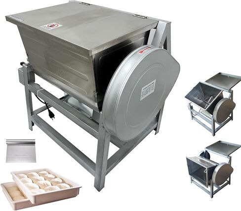 INTSUPERMAI Commercial 15KG Dough Mixer Machine Electric Flour Mixer with 90 Degree Tilt Bowl for Dough Mixing Kneading Capacity 30QT 1500W in Kuwait