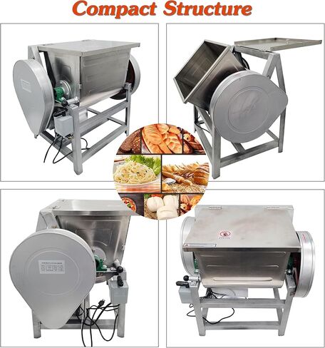 INTSUPERMAI Commercial 15KG Dough Mixer Machine Electric Flour Mixer with 90 Degree Tilt Bowl for Dough Mixing Kneading Capacity 30QT 1500W in Kuwait