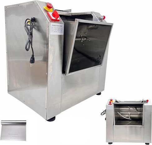 INTSUPERMAI Commercial 15KG Dough Mixer Machine Electric Flour Mixer with 90 Degree Tilt Bowl for Dough Mixing Kneading Capacity 30QT 1500W in Kuwait