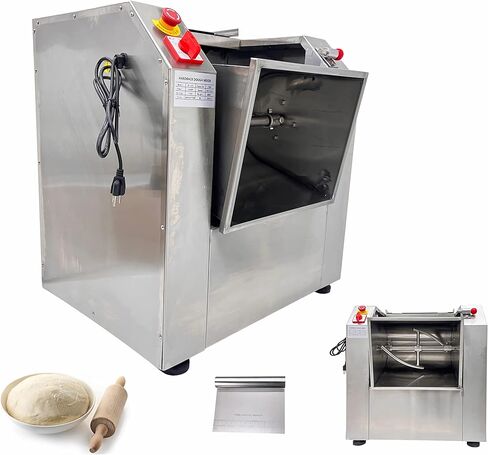 INTSUPERMAI Commercial 15KG Dough Mixer Machine Electric Flour Mixer with 90 Degree Tilt Bowl for Dough Mixing Kneading Capacity 30QT 1500W in Kuwait