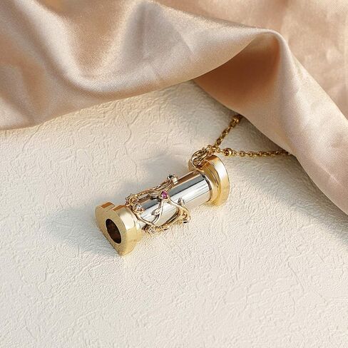 Srliya Kaleidoskop Gifts 5 * 5 * 5 Mini Kaleidoscope Necklace Kaleidoscope Gold Brass Adult Pendant for Children Gift in Saudi Arabia