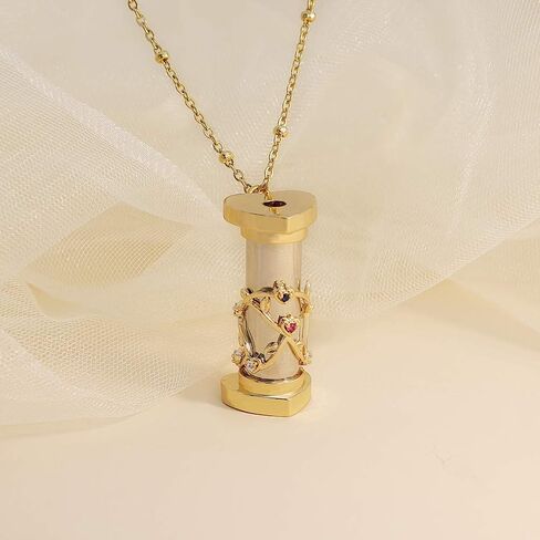 Srliya Kaleidoskop Gifts 5 * 5 * 5 Mini Kaleidoscope Necklace Kaleidoscope Gold Brass Adult Pendant for Children Gift in Saudi Arabia