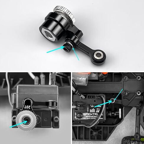 موفر مؤازر من الألومنيوم LSG 20T لـ Arrma 1/18 جرانيت جروم 1/16 موهافي 1/14 تايفون لوسي 1/12 ناسكار in Kuwait