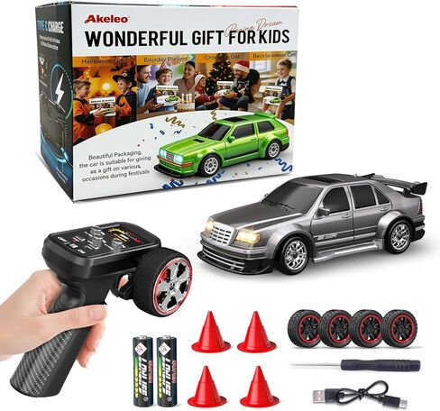 Gesture Sensing RC Stunt Car, 4WD Hand Controlled & Remote Control Twist Car with Light & Music, 360° Rotating, Road & Off-Road Modes Rc Cars Best Gifts for KIids 8+ Year Old (Lake green - 2 Battery) in Saudi Arabia
