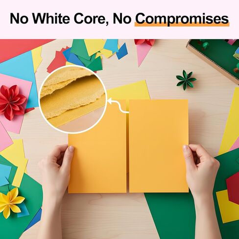 200-Sheets Colored Cardstock for Crafts: 50 Assorted Colors, 8.5" x 11", 65lb/180gsm, Colored Paper for DIY Crafts, Card Making, for cri·cut Printing, Kids School Supplies in Kuwait