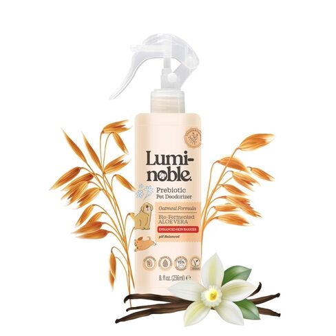 عطر رذاذ مزيل للروائح الكريهة للكلاب الحساسة، كولونيا للحيوانات الأليفة بتركيبة الشوفان، رذاذ مزيل لتشابك الشعر لا يسبب الحساسية، خالي من الكحول، مزيل رائحة الحيوانات الأليفة للجراء، رائحة المسك الأبيض لتحديث الجلد والمعطف، 8 أونصة in Kuwait
