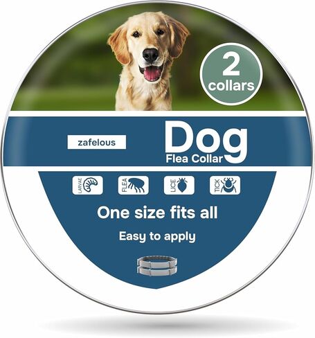 الوقاية من البراغيث والقراد للكلاب - طوق البراغيث - عدد 2 - قابل للتعديل in Kuwait