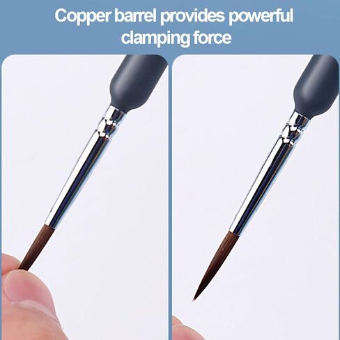 11 Pcs Watercolor Paint Brushes, Round Miniature Painting Brushes for Fine Art, Craft, Different Sizes Detailing Brush Set for Watercolors, Acrylics, Inks and Detail Painting, Navy Blue in Saudi Arabia