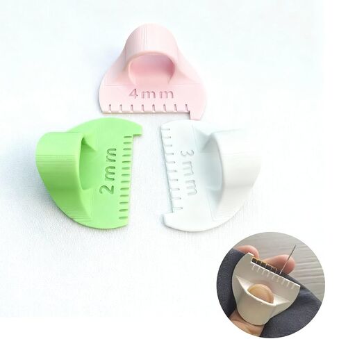 Finger Sewing Ruler 3 Finger Quilting Templates Sewing Spacing Tool Handcrafted Sewing Guide for DIY Quilting Patchwork Embroidery Repairs and Alterations in Saudi Arabia