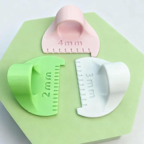 Finger Sewing Ruler 3 Finger Quilting Templates Sewing Spacing Tool Handcrafted Sewing Guide for DIY Quilting Patchwork Embroidery Repairs and Alterations in Saudi Arabia