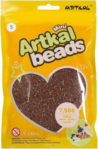 ARTKAL Mini Fuse Beads 7500 خرز ميلتي متوافق مع 2.6 ملم بيرلر وخرز هاما (أسود) in Kuwait