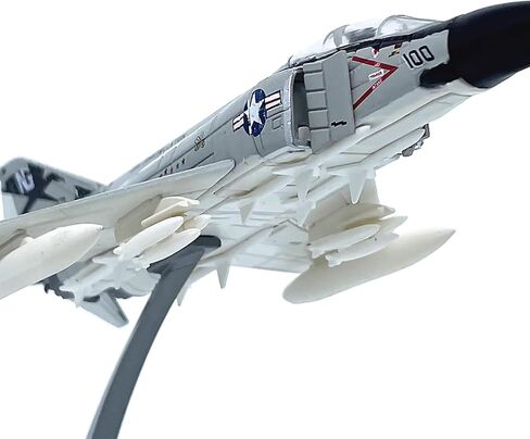 1/144 مقياس الولايات المتحدة البحرية ماكدونيل دوغلاس F-4 فانتوم II نموذج مقاتلة سبيكة نموذج دييكاست لعبة الطائرة للتجميع، أبيض in Kuwait