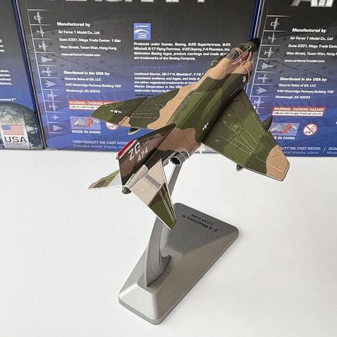 1/144 مقياس USAF ماكدونيل دوغلاس F-4 فانتوم II مقاتلة نموذج سبيكة نموذج ديكاست لعبة الطائرة للتجميع in Kuwait