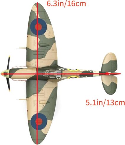1/72 مقياس الحرب العالمية الثانية المملكة المتحدة سلاح الجو سوبر مارين Spitfire Mk Vb نموذج مقاتلة سبيكة نموذج ديكاست لعبة الطائرة للتجميع in Kuwait