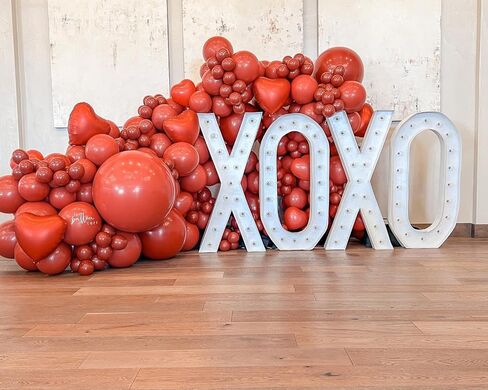 Valentines Day Decorations Red XOXO Balloons 18 Inch Red Heart Balloons for Valentines Day Galentines Day Wedding Party Decorations in Kuwait