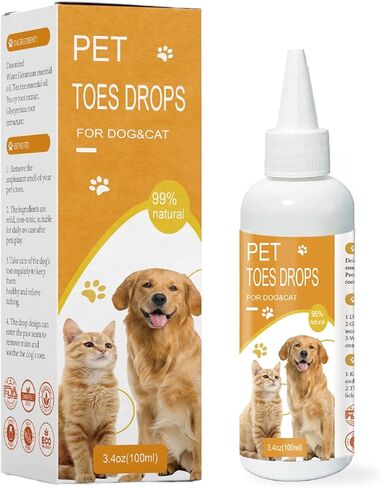 Paw Cleaner for Dogs -3.4 oz (Approx. 100 ml) Dog Toe Cleaner - Natural, Gentle, No-Rinse Formula & Deep Cleaning Dirty Paws,Safe for All Dogs & Cats in Kuwait