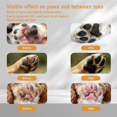Paw Cleaner for Dogs -3.4 oz (Approx. 100 ml) Dog Toe Cleaner - Natural, Gentle, No-Rinse Formula & Deep Cleaning Dirty Paws,Safe for All Dogs & Cats in Kuwait