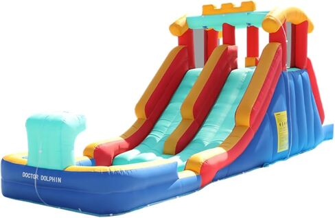 Doctor Dolphin Pink Inflatable Bounce House with and Blower for Kids Toddlers Outdoor or Indoor Bouncy House Jumping House Castle with Slide in Kuwait