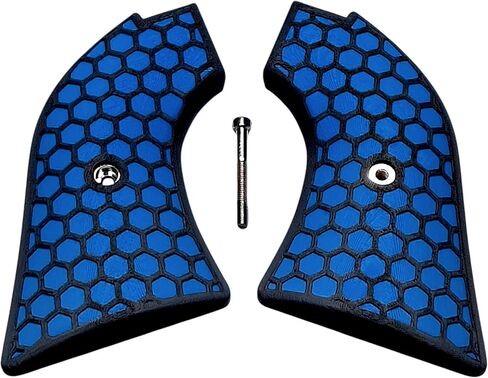 Blue & Black Honeycomb Printed Heritage Rough Rider Grips in Saudi Arabia