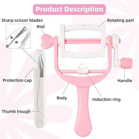 مجموعة أدوات صانع Opstin Pom Pom، وصانع الشرابة وصانع Pompom لمشروع صناعة خيوط الصوف DIY من أجل نسج الكرة الزغبية مع مقص القاطع in Kuwait