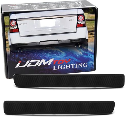 iJDMTOY OEM-Red Rear Bumper Reflector Lens Replacements Compatible With Land Rover 2005-09 Discovery 3 LR3, 2010-13 Discovery 4 LR4, Range Rover Sport in Saudi Arabia