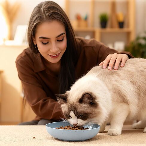 10 عبوات من أطباق القطط، أطباق القطط الصغيرة، أوعية طعام القطط المتينة المصنوعة من قش القمح للقطط الداخلية والخارجية in Kuwait