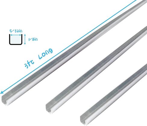 9/32" U-Channel Zinc Came for Stained Glass Works Framing, 3ft x 12 Strips Total 36ft. in Saudi Arabia