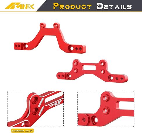 Alum Rear Front Shock Tower Brace Damper Plate Kit for Arrma 1/14 Typhon Grom 4X4 RTR Series Upgrade Part Red in Saudi Arabia