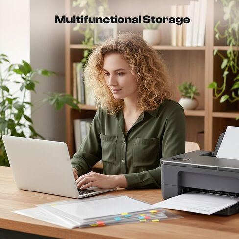 Caydo 36 Pieces Paper Storage for 8.5 × 11 papers with 48 Sticky Index Tabs, Scrapbook Storage Organizer for Printer Paper, Scrapbooking, Cardstock, Photo, Cardstock for Craftrooms, Offices in Saudi Arabia