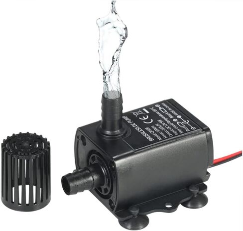 DC12V 5 واط فائقة الهدوء مضخة مياه صغيرة بدون فرش مقاوم للماء نافورة غاطسة حوض السمك تعميم 280L/H رفع 300 سنتيمتر in Saudi Arabia
